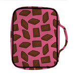 Pieces of Chocolate Pattern Print Front Pocket Bible Bag