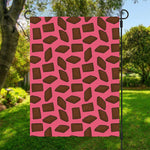 Pieces of Chocolate Pattern Print Garden Flag