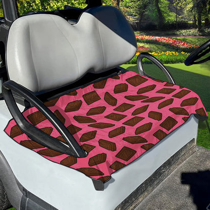 Pieces of Chocolate Pattern Print Golf Cart Seat Cover