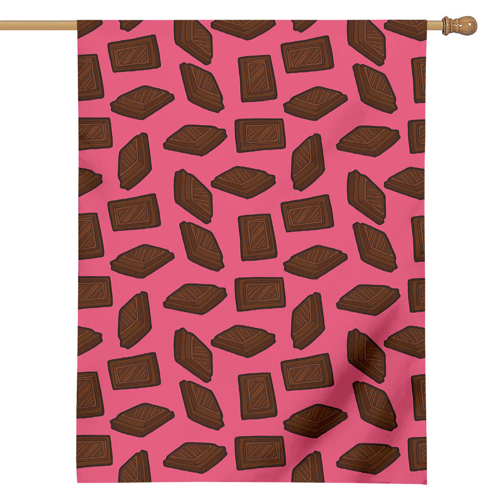 Pieces of Chocolate Pattern Print House Flag