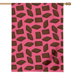 Pieces of Chocolate Pattern Print House Flag