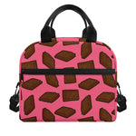 Pieces of Chocolate Pattern Print Insulated Lunch Bag