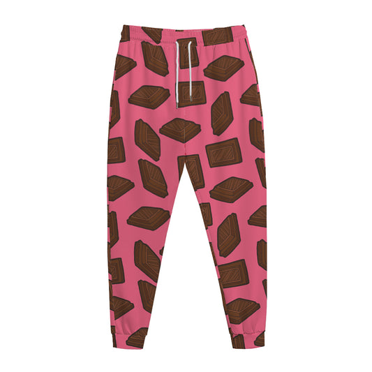Pieces of Chocolate Pattern Print Jogger Pants