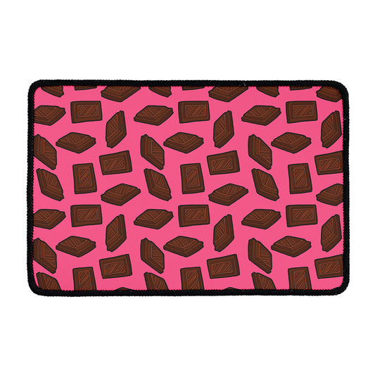 Pieces of Chocolate Pattern Print Kitchen Mat