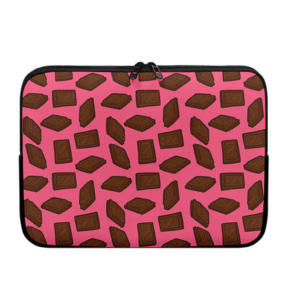 Pieces of Chocolate Pattern Print Laptop Sleeve