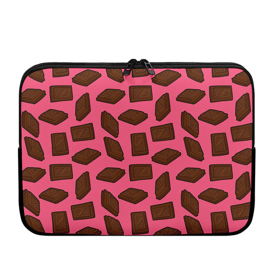 Pieces of Chocolate Pattern Print Laptop Sleeve
