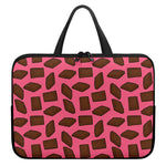 Pieces of Chocolate Pattern Print Laptop Sleeve With Handle