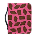 Pieces of Chocolate Pattern Print Leather Bible Cover
