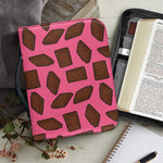 Pieces of Chocolate Pattern Print Leather Bible Cover
