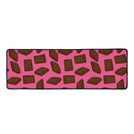Pieces of Chocolate Pattern Print Long Kitchen Mat