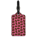 Pieces of Chocolate Pattern Print Luggage Tag