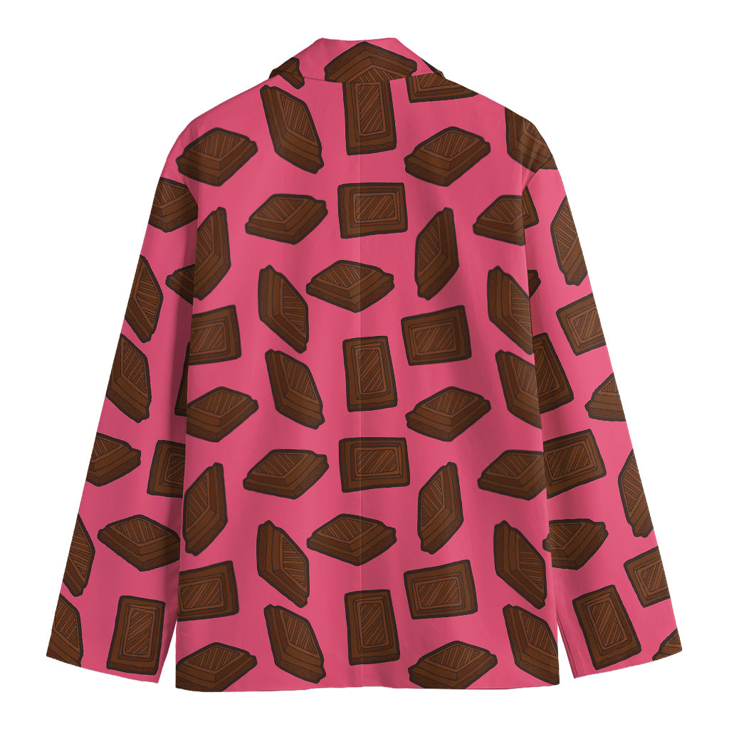 Pieces of Chocolate Pattern Print Men's Blazer