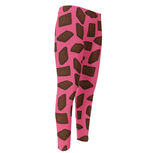 Pieces of Chocolate Pattern Print Men's Compression Pants