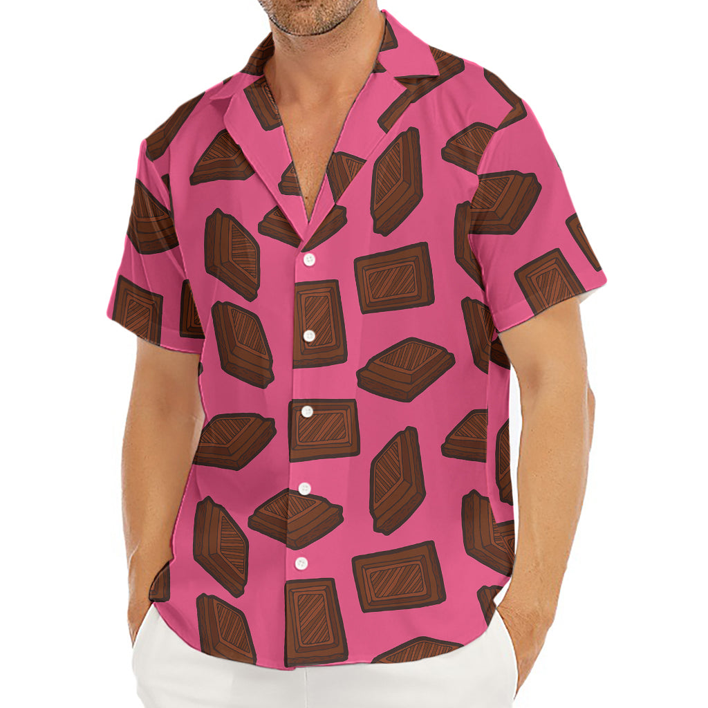 Pieces of Chocolate Pattern Print Men's Deep V-Neck Shirt