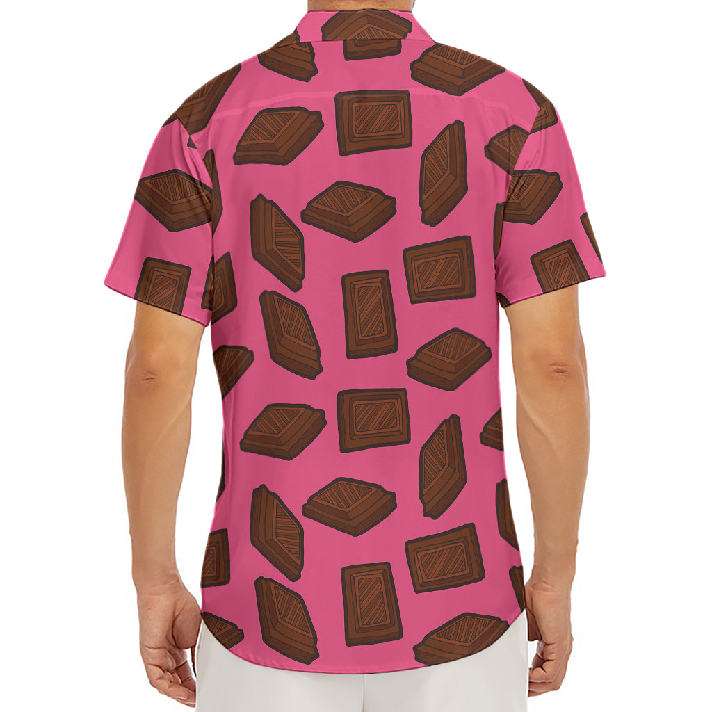 Pieces of Chocolate Pattern Print Men's Deep V-Neck Shirt