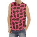 Pieces of Chocolate Pattern Print Men's Fitness Tank Top