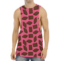 Pieces of Chocolate Pattern Print Men's Muscle Tank Top