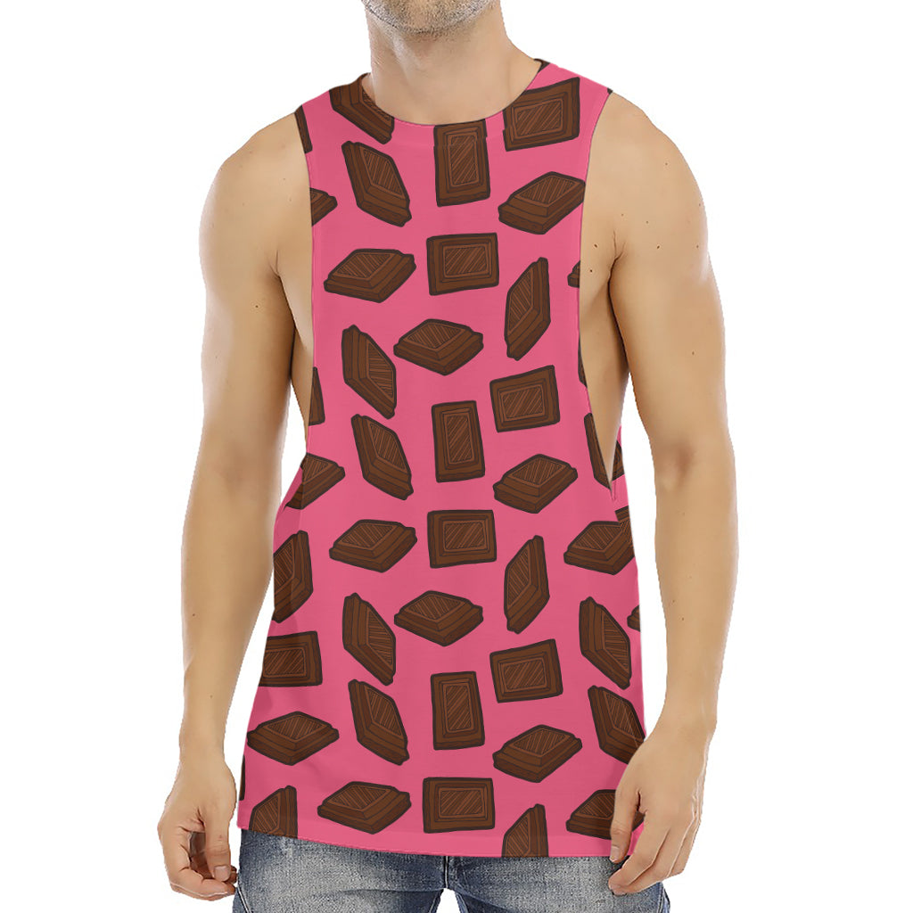 Pieces of Chocolate Pattern Print Men's Muscle Tank Top