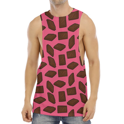 Pieces of Chocolate Pattern Print Men's Muscle Tank Top