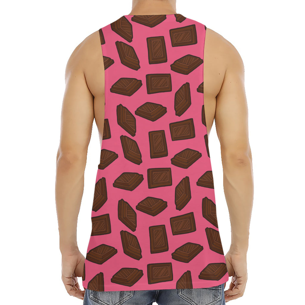 Pieces of Chocolate Pattern Print Men's Muscle Tank Top