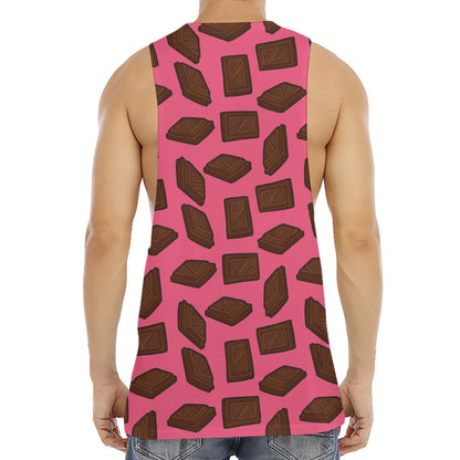 Pieces of Chocolate Pattern Print Men's Muscle Tank Top