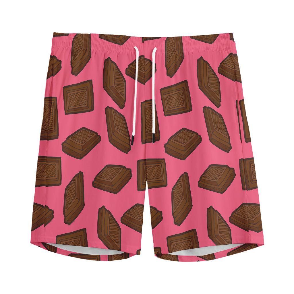 Pieces of Chocolate Pattern Print Men's Sports Shorts