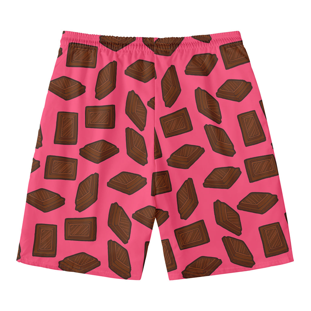 Pieces of Chocolate Pattern Print Men's Swim Trunks