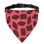 Pieces of Chocolate Pattern Print Over The Collar Dog Bandana