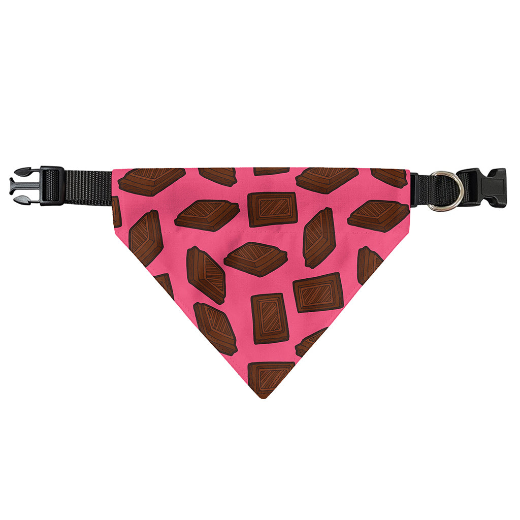 Pieces of Chocolate Pattern Print Over The Collar Dog Bandana