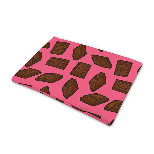 Pieces of Chocolate Pattern Print Pet Cooling Mat Cover