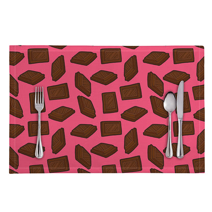 Pieces of Chocolate Pattern Print Placemat