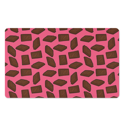 Pieces of Chocolate Pattern Print Polyester Doormat