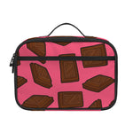 Pieces of Chocolate Pattern Print Portable Lunch Bag