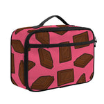 Pieces of Chocolate Pattern Print Portable Lunch Bag