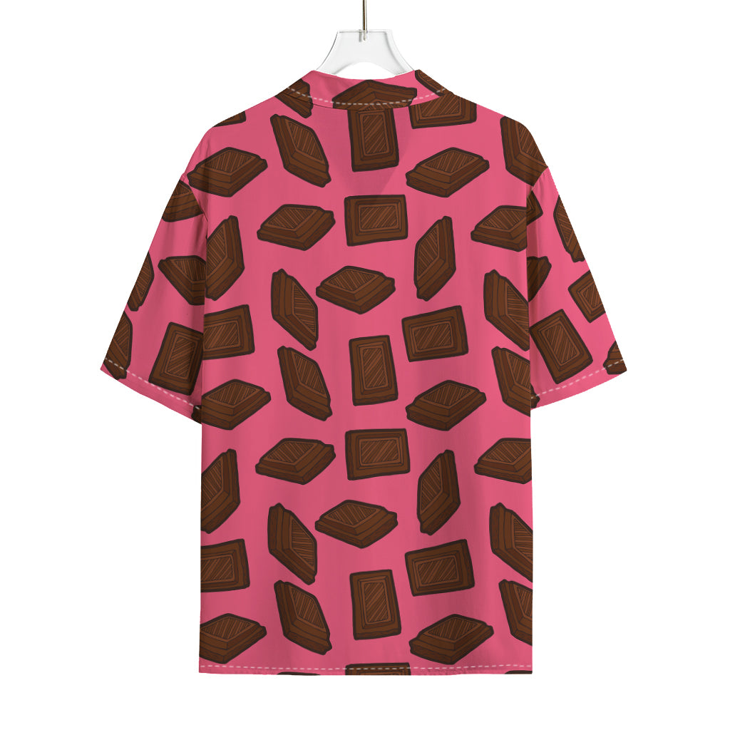 Pieces of Chocolate Pattern Print Rayon Hawaiian Shirt