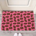 Pieces of Chocolate Pattern Print Rubber Doormat