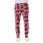 Pieces of Chocolate Pattern Print Scuba Joggers