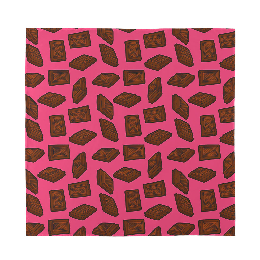 Pieces of Chocolate Pattern Print Silk Bandana