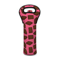Pieces of Chocolate Pattern Print Single Neoprene Wine Tote
