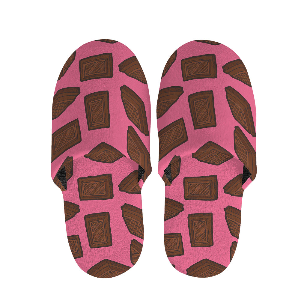 Pieces of Chocolate Pattern Print Slippers