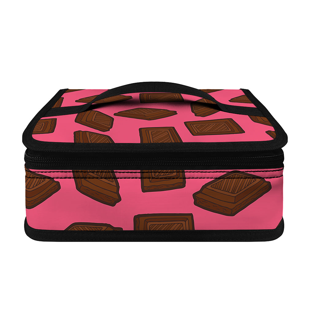 Pieces of Chocolate Pattern Print Small Lunch Bag