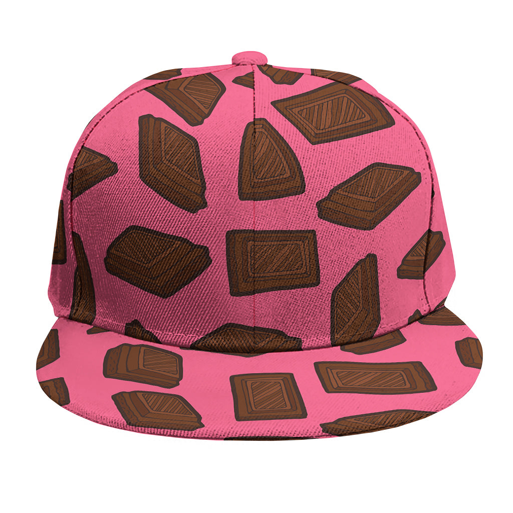 Pieces of Chocolate Pattern Print Snapback Cap