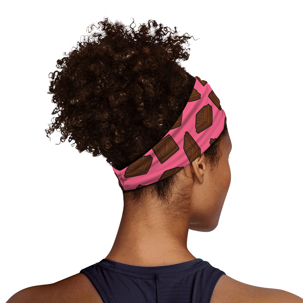 Pieces of Chocolate Pattern Print Sports Headband