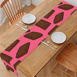 Pieces of Chocolate Pattern Print Table Runner