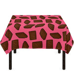 Pieces of Chocolate Pattern Print Tablecloth