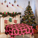 Pieces of Chocolate Pattern Print Tablecloth