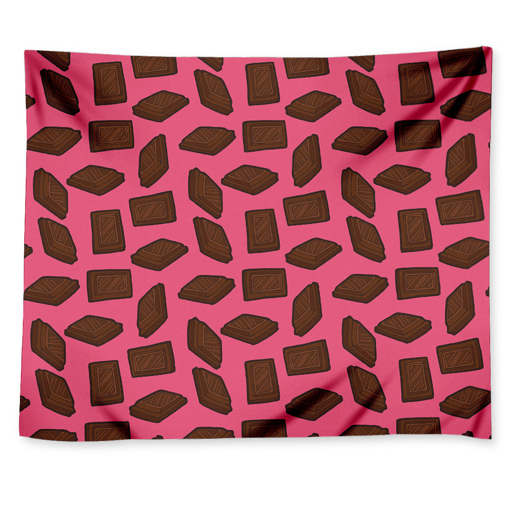 Pieces of Chocolate Pattern Print Tapestry