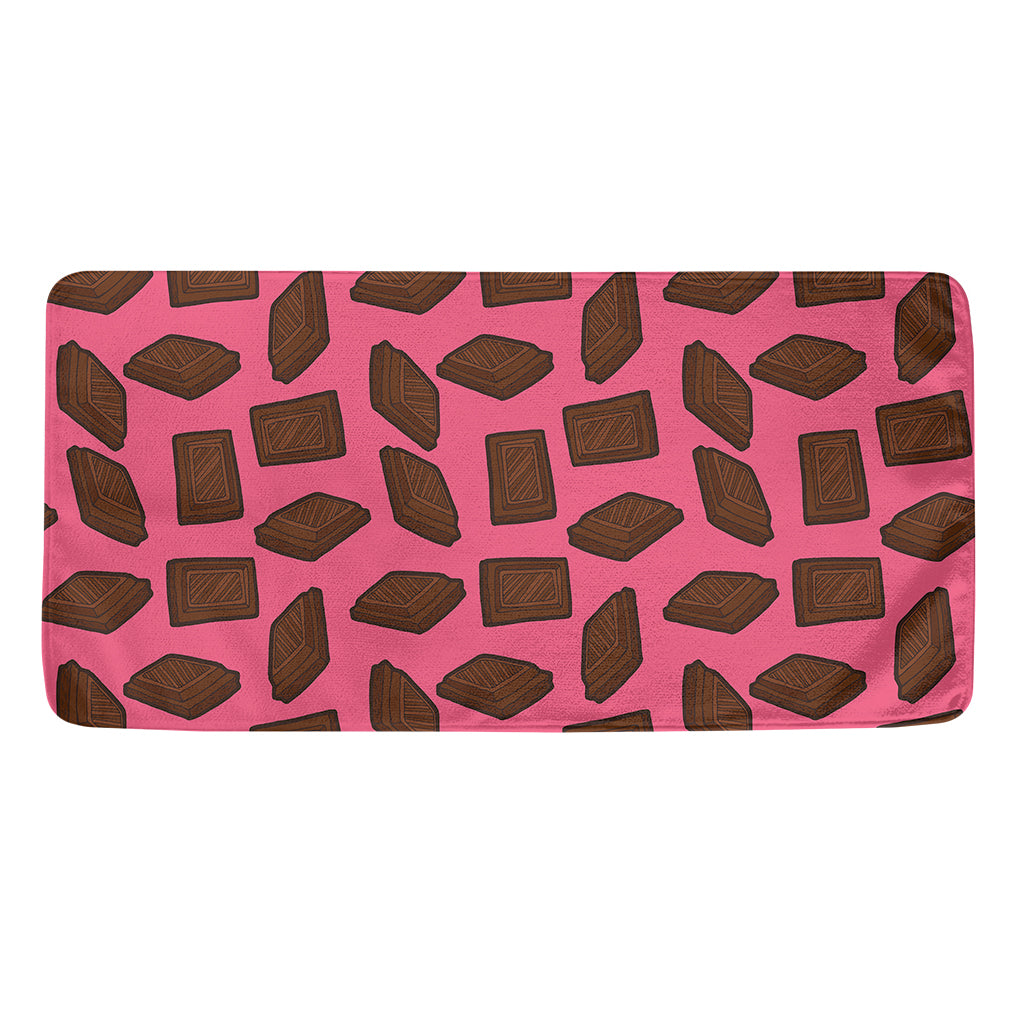 Pieces of Chocolate Pattern Print Towel