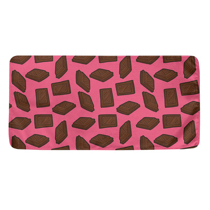 Pieces of Chocolate Pattern Print Towel
