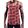 Pieces of Chocolate Pattern Print Men's Workout Tank Top